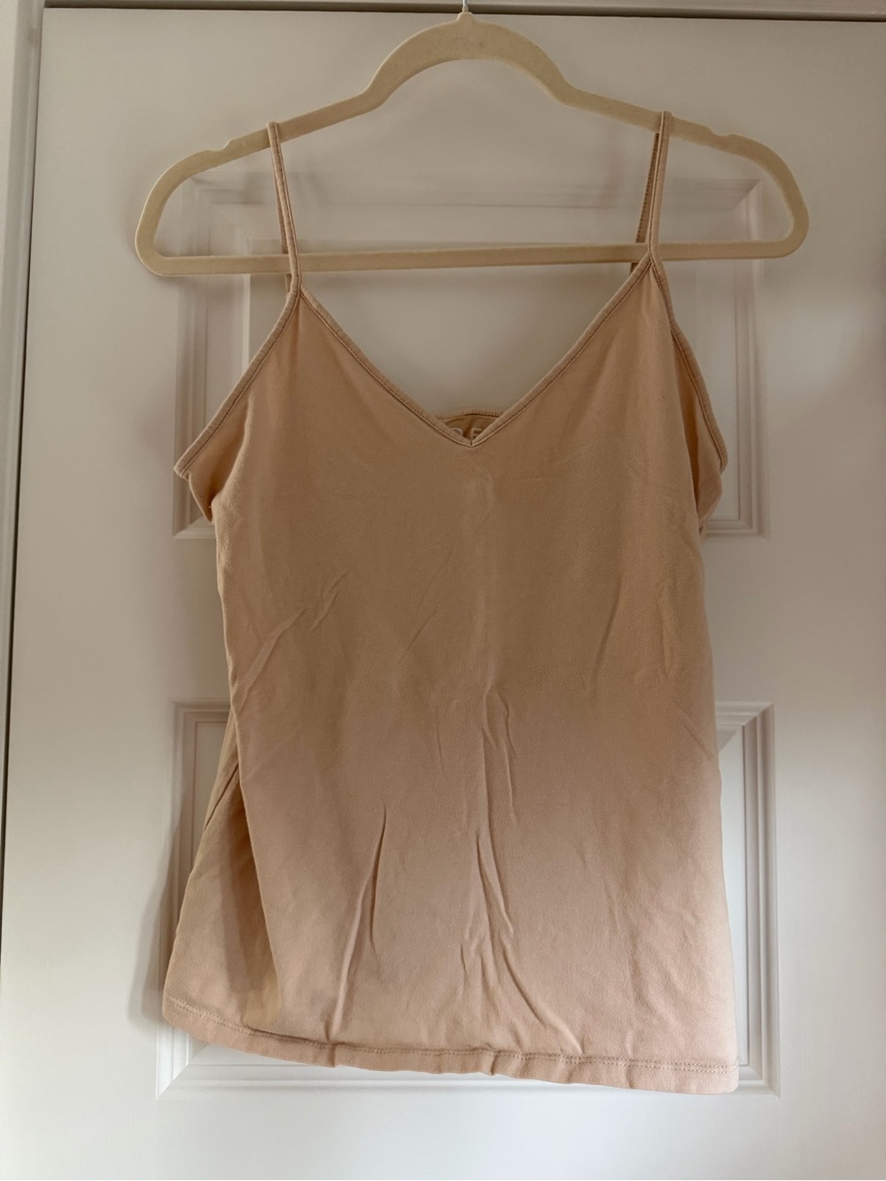 LOFT Beige Spaghetti Strap V-Neck Camisole
